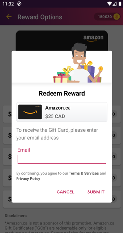 Amazon Reward - Screenshot